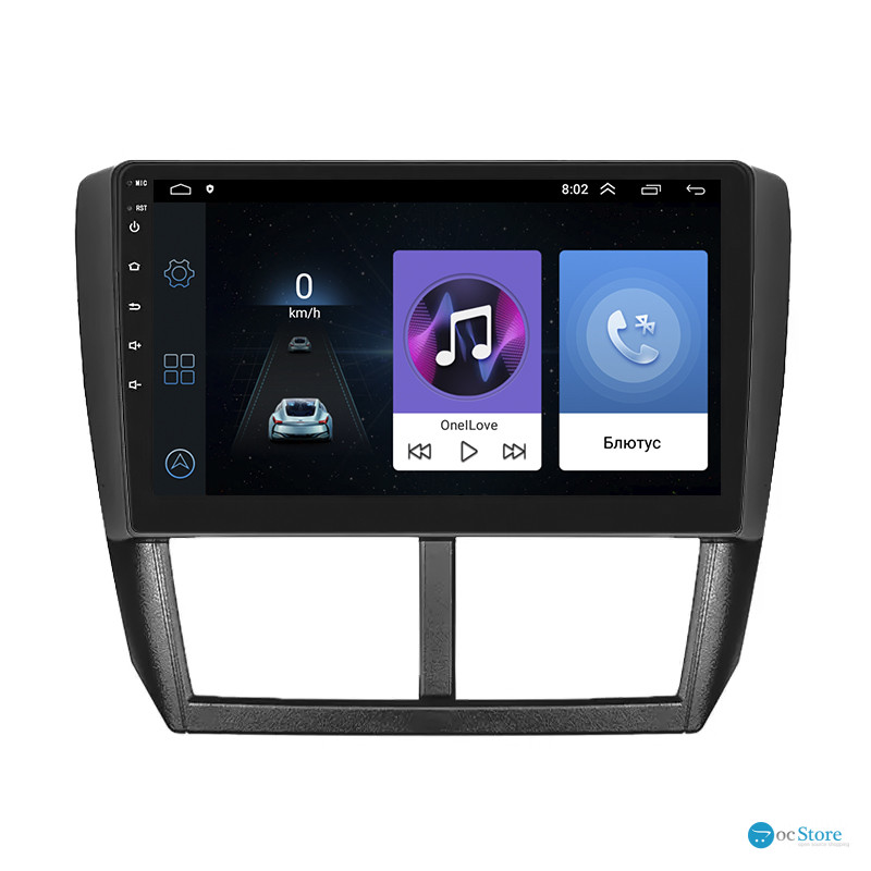 Штатная магнитола Lesko для Subaru Impreza III 2007-2011 экран 9" 1/16Gb Wi-Fi GPS Base