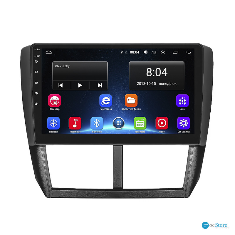 Штатная магнитола Lesko для Subaru Impreza III 2007-2011 экран 9" 2/32Gb Wi-Fi GPS Base