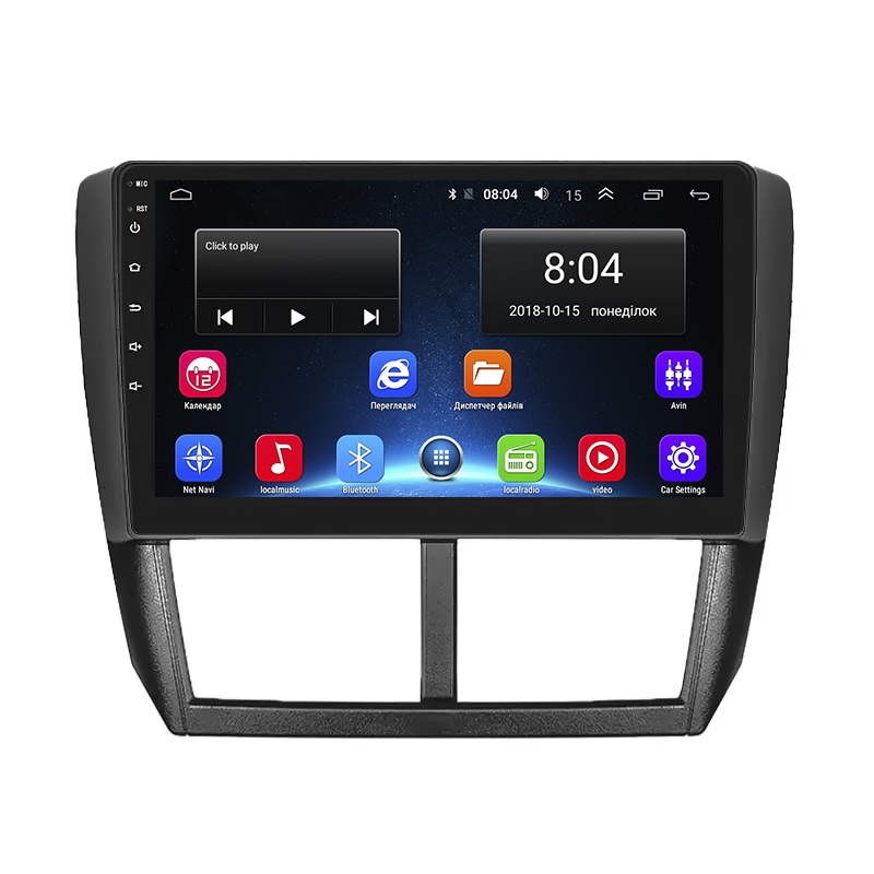 Штатная магнитола Lesko для Subaru Impreza III 2007-2011 экран 9" 2/32Gb Wi-Fi GPS Base