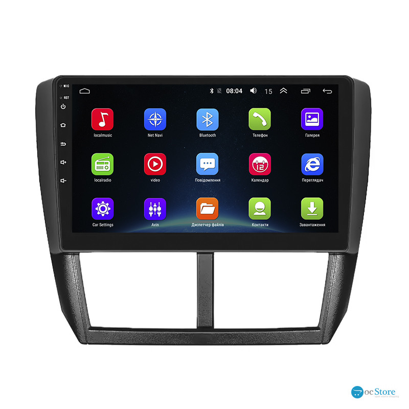 Штатная магнитола Lesko для Subaru Impreza III 2007-2011 экран 9" 2/32Gb Wi-Fi GPS Base