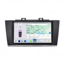 Штатная магнитола Lesko для Subaru Outback V 2014-2018 экран 9" 4/64 QLED CarPlay 4G Wi-Fi GPS 360 Prime