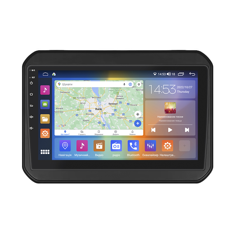 Штатная магнитола Lesko для Suzuki Ignis III 2016-2020 экран 9" 4/64Gb CarPlay 4G Wi-Fi GPS Prime