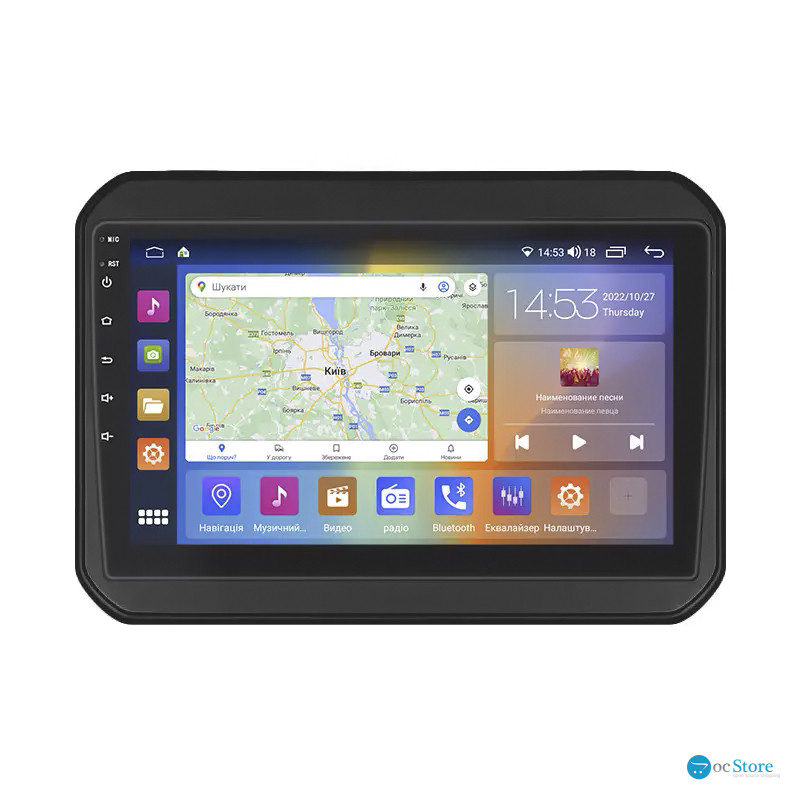 Штатная магнитола Lesko для Suzuki Ignis III Рестайлинг 2020-н.в. экран 9" 4/64Gb CarPlay 4G Wi-Fi GPS Prime
