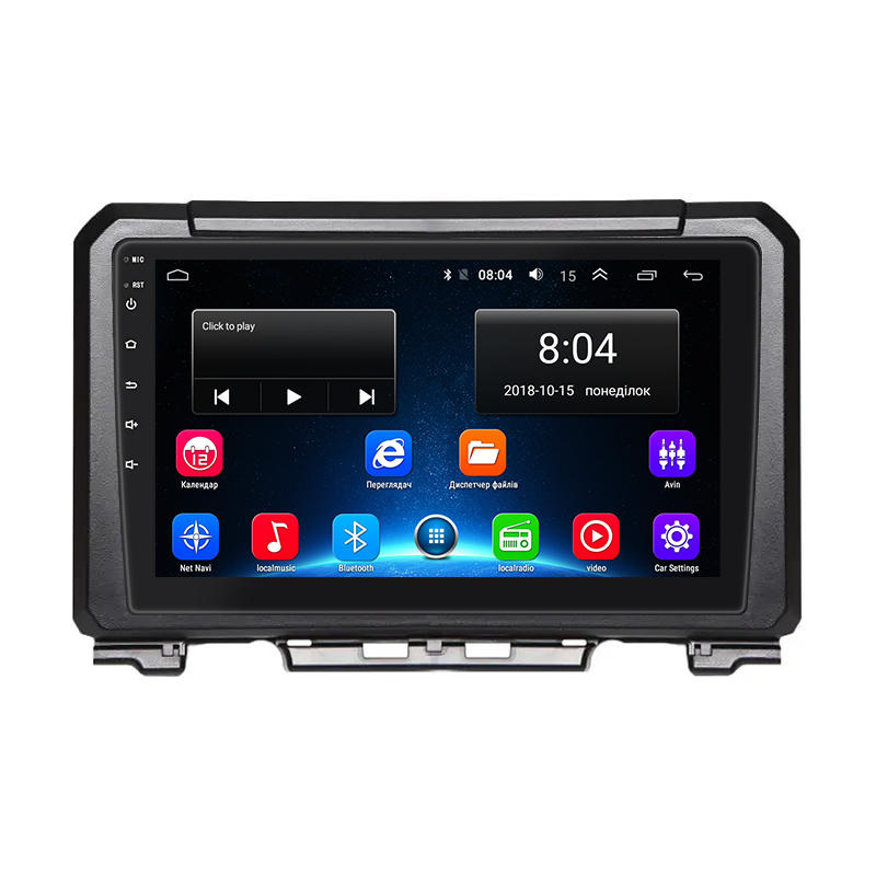 Штатная магнитола Lesko для Suzuki Jimny III Рестайлинг 1 2005-2012 экран 9" 2/32Gb Wi-Fi GPS Base