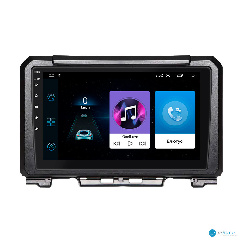 Штатная магнитола Lesko для Suzuki Jimny III Рестайлинг 2 2012-2019 экран 9" 1/16Gb Wi-Fi GPS Base