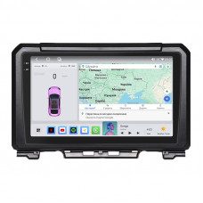 Штатная магнитола Lesko для Suzuki Jimny III Рестайлинг 2 2012-2019 экран 9" 4/64 QLED CarPlay 4G Wi-Fi GPS 360 Prime