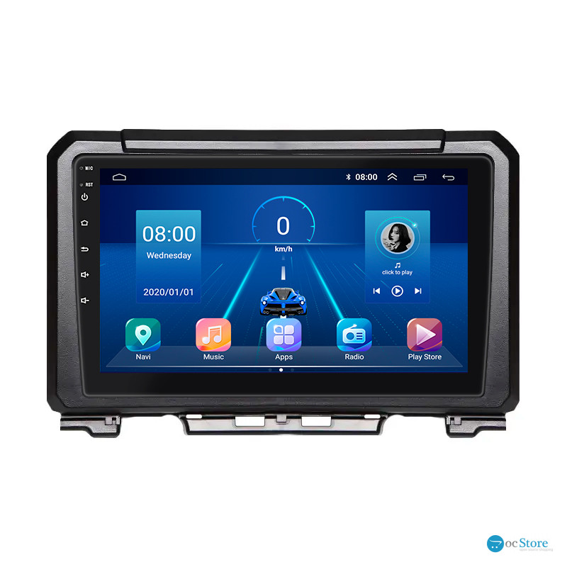 Штатная магнитола Lesko для Suzuki Jimny III Рестайлинг 2 2012-2019 экран 9" 6/128Gb 4G Wi-Fi GPS Top