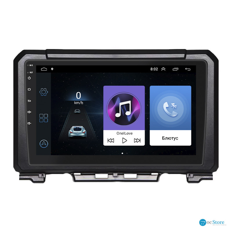 Штатная магнитола Lesko для Suzuki Jimny IV 2018-н.в. экран 9" 1/16Gb Wi-Fi GPS Base