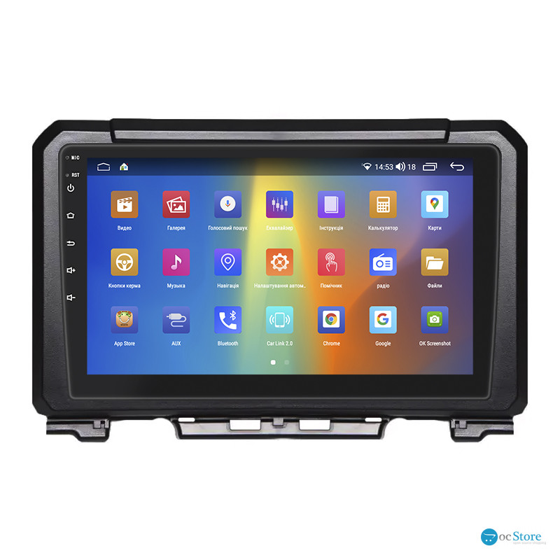 Штатная магнитола Lesko для Suzuki Jimny IV 2018-н.в. экран 9" 2/32Gb CarPlay 4G Wi-Fi GPS Prime