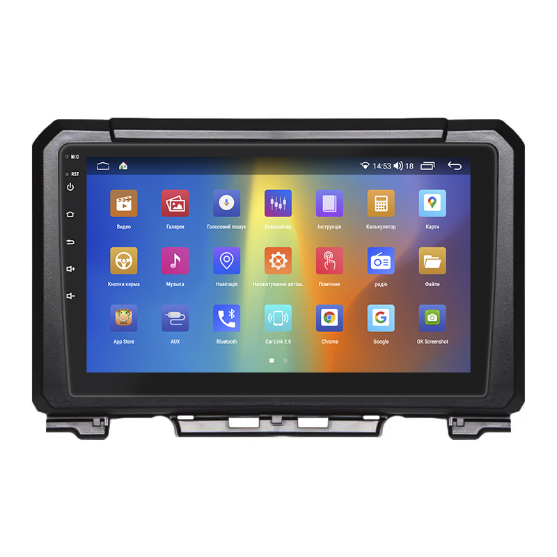 Штатная магнитола Lesko для Suzuki Jimny IV 2018-н.в. экран 9" 2/32Gb CarPlay 4G Wi-Fi GPS Prime