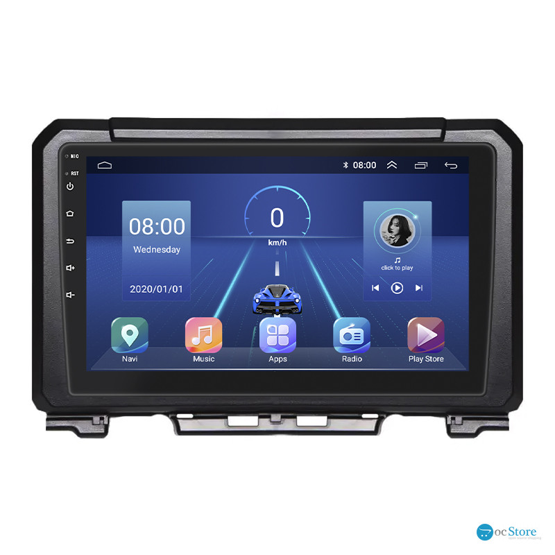 Штатная магнитола Lesko для Suzuki Jimny IV 2018-н.в. экран 9" 4/64Gb 4G Wi-Fi GPS Top