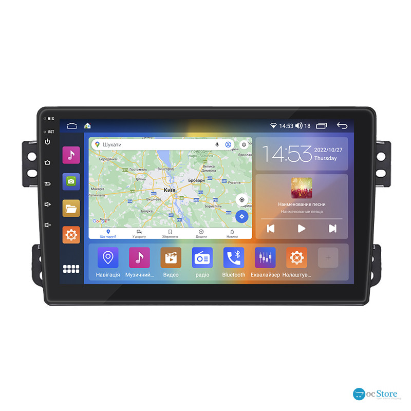Штатная магнитола Lesko для Suzuki Splash I 2008-2012 экран 9" 4/64Gb CarPlay 4G Wi-Fi GPS Prime