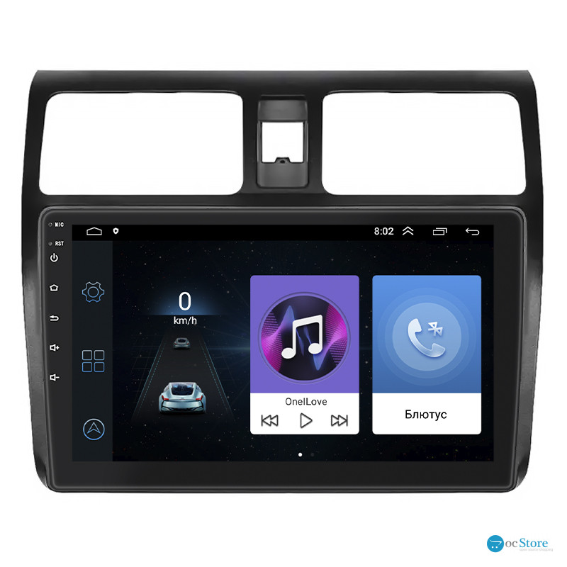 Штатная магнитола Lesko для Suzuki Swift III 2004-2011 экран 10" 1/16Gb Wi-Fi GPS Base