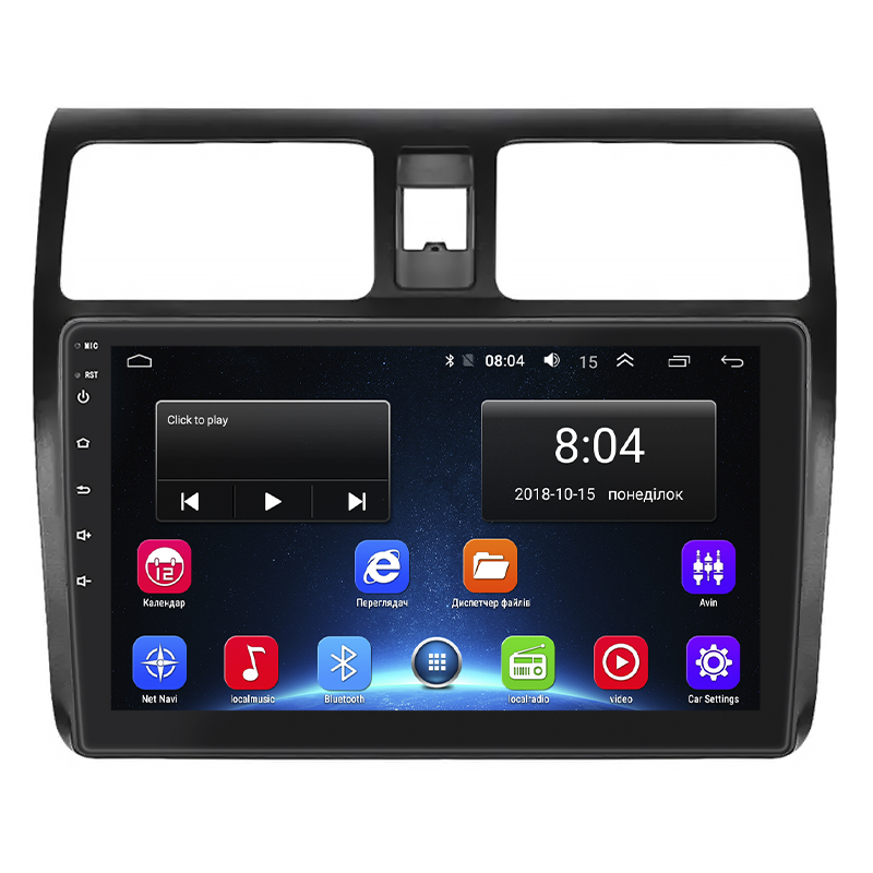 Штатная магнитола Lesko для Suzuki Swift III 2004-2011 экран 10" 2/32Gb Wi-Fi GPS Base