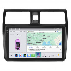 Штатная магнитола Lesko для Suzuki Swift III 2004-2011 экран 10" 4/64 QLED CarPlay 4G Wi-Fi GPS 360 Prime