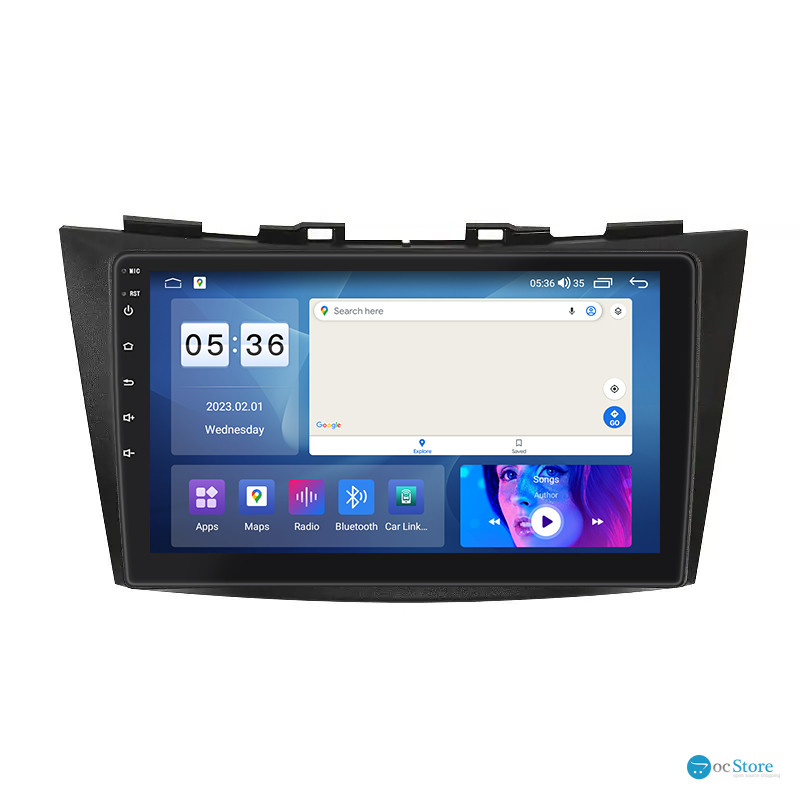 Штатная магнитола Lesko для Suzuki Swift IV 2011-2013 экран 9" 2/32Gb CarPlay 4G Wi-Fi GPS Prime