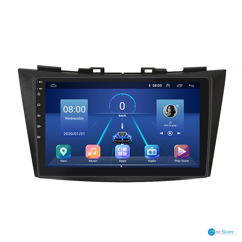 Штатная магнитола Lesko для Suzuki Swift IV 2011-2013 экран 9" 4/64Gb 4G Wi-Fi GPS Top