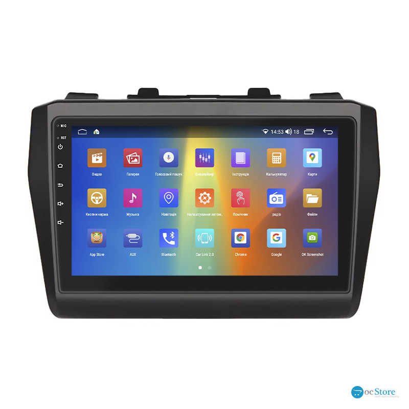 Штатная магнитола Lesko для Suzuki Swift V 2016-н.в. экран 10" 2/32Gb CarPlay 4G Wi-Fi GPS Prime