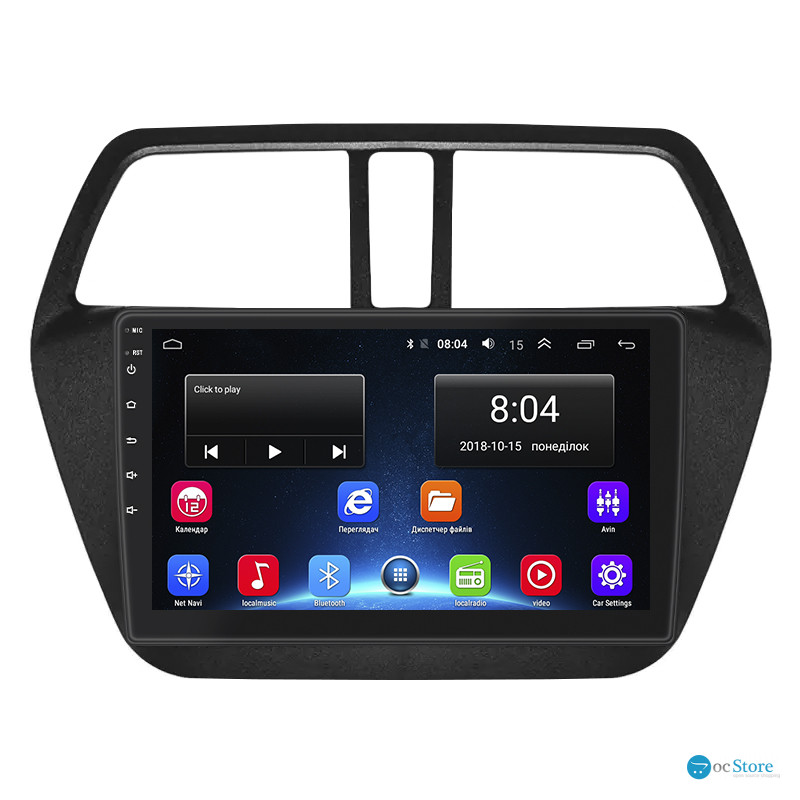 Штатная магнитола Lesko для Suzuki SX4 II (S-Cross) 2013-2016 экран 9" 2/32Gb Wi-Fi GPS Base