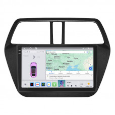 Штатная магнитола Lesko для Suzuki SX4 II (S-Cross) 2013-2016 экран 9" 4/64 QLED CarPlay 4G Wi-Fi GPS 360 Prime