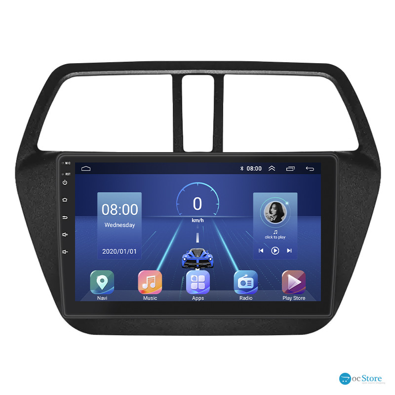 Штатная магнитола Lesko для Suzuki SX4 II (S-Cross) 2013-2016 экран 9" 2/32Gb 4G Wi-Fi GPS Top