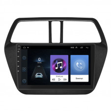 Штатная магнитола Lesko для Suzuki SX4 II (S-Cross) Рестайлинг 2016-н.в. экран 9" 1/16Gb Wi-Fi GPS Base