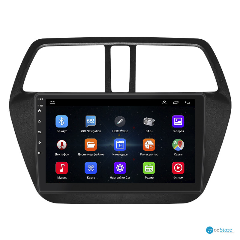 Штатная магнитола Lesko для Suzuki SX4 II (S-Cross) Рестайлинг 2016-н.в. экран 9" 1/16Gb Wi-Fi GPS Base