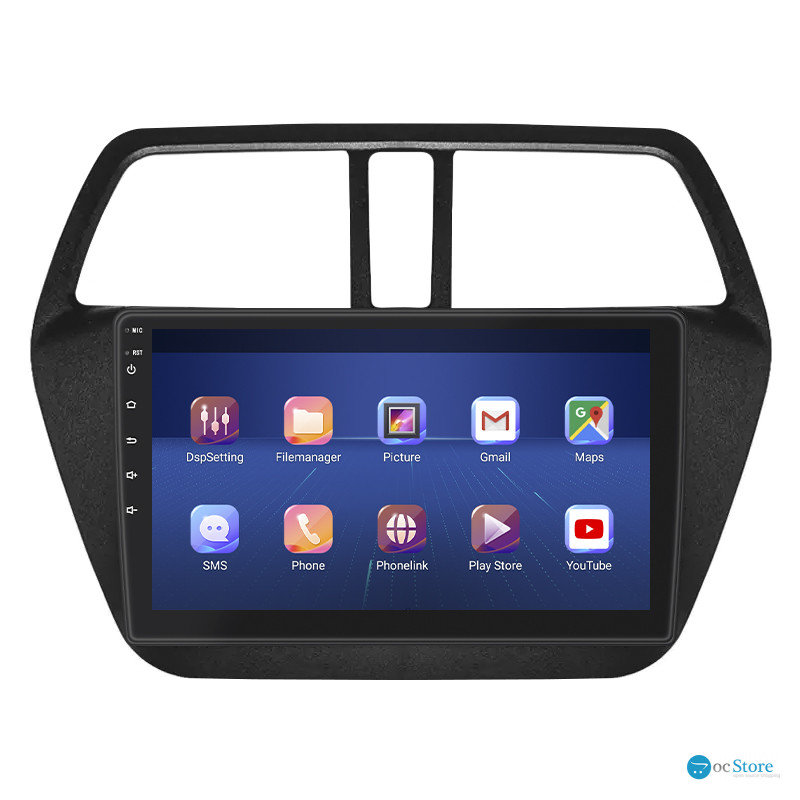 Штатная магнитола Lesko для Suzuki SX4 II (S-Cross) Рестайлинг 2016-н.в. экран 9" 2/32Gb 4G Wi-Fi GPS Top