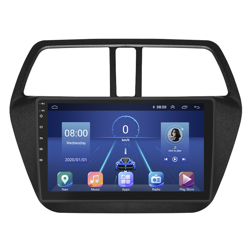 Штатная магнитола Lesko для Suzuki SX4 II (S-Cross) Рестайлинг 2016-н.в. экран 9" 4/64Gb 4G Wi-Fi GPS Top