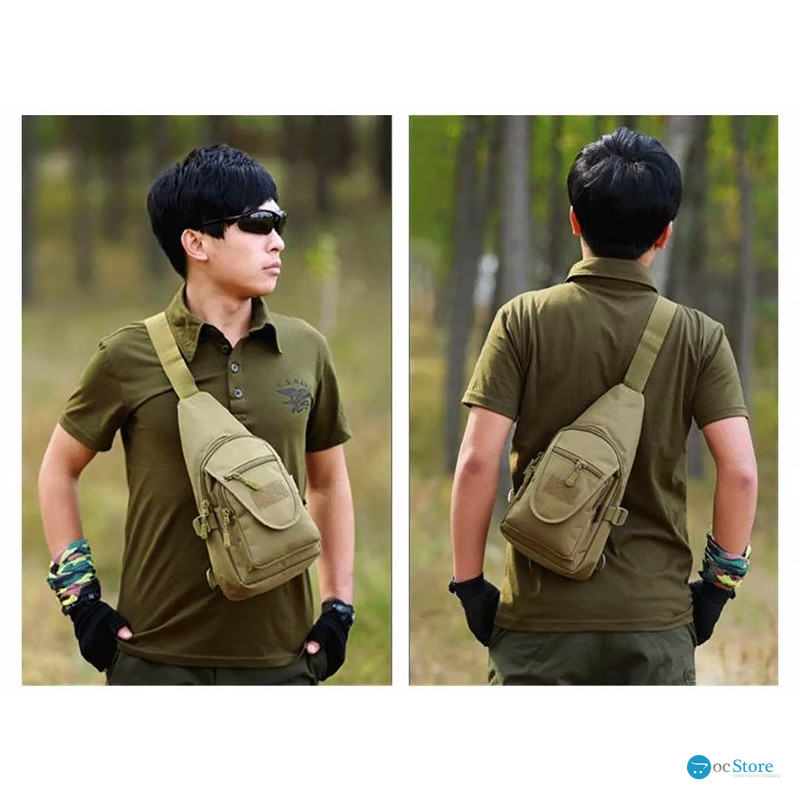 Рюкзак тактический на одно плечо AOKALI Outdoor A32 Sand