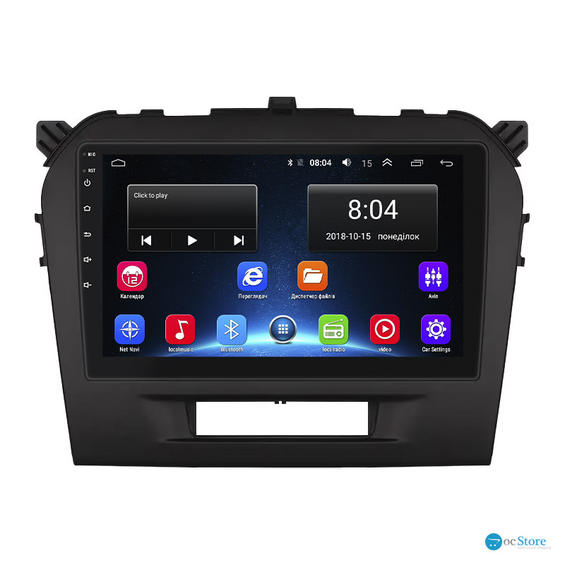 Штатная магнитола Lesko для Suzuki Vitara II 2014-2019 экран 9" 2/32Gb Wi-Fi GPS Base