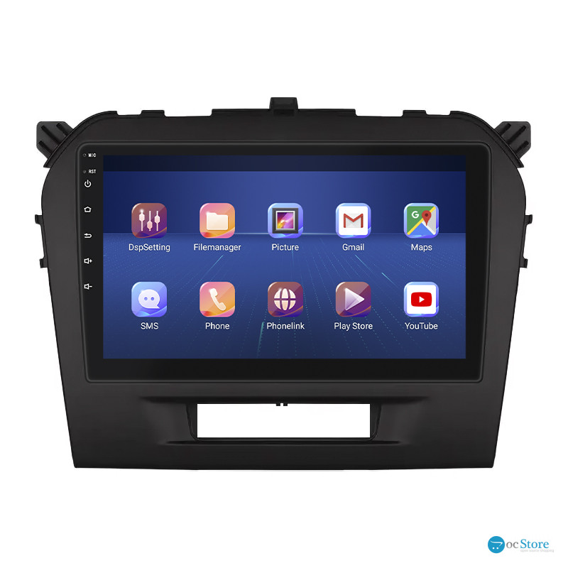 Штатная магнитола Lesko для Suzuki Vitara II 2014-2019 экран 9" 2/32Gb 4G Wi-Fi GPS Top