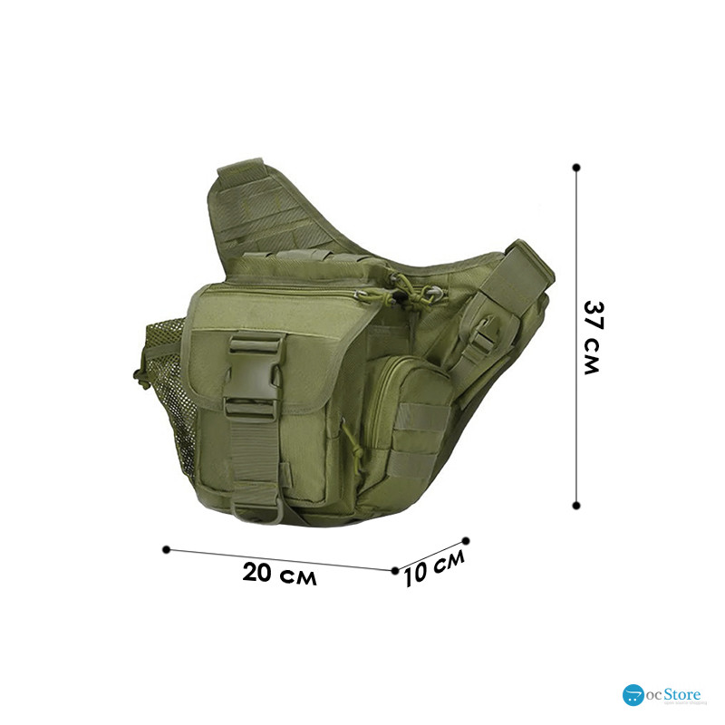 Сумка тактическая через плечо AOKALI Outdoor A03 Green