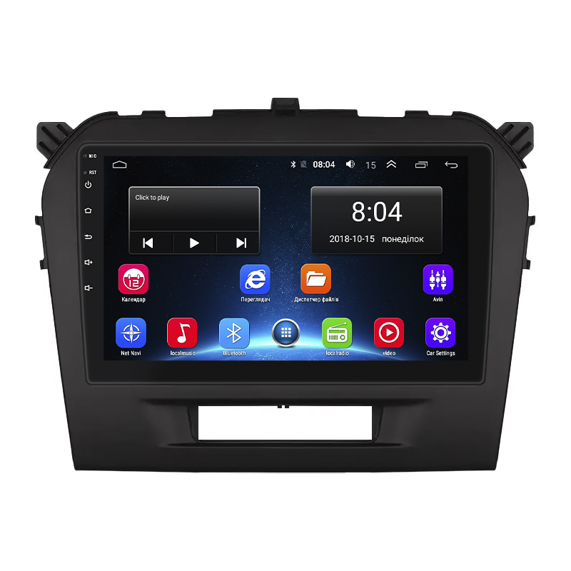 Штатная магнитола Lesko для Suzuki Vitara II Рестайлинг 2018-н.в. экран 9" 2/32Gb Wi-Fi GPS Base