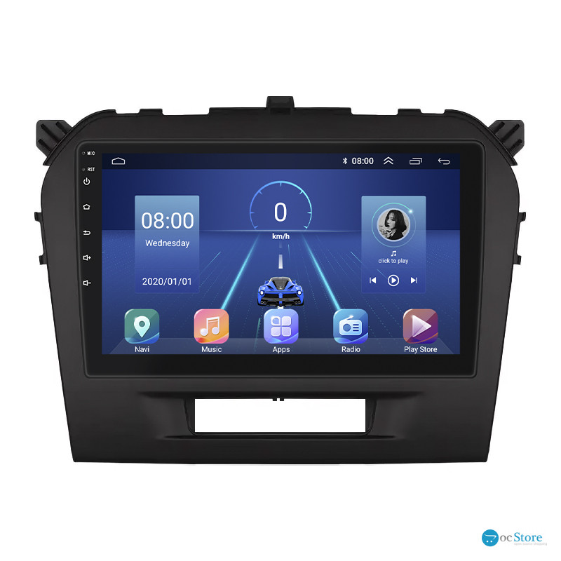 Штатная магнитола Lesko для Suzuki Vitara II Рестайлинг 2018-н.в. экран 9" 2/32Gb 4G Wi-Fi GPS Top