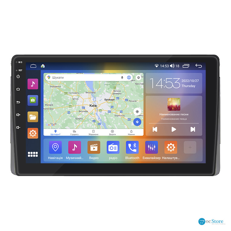 Штатная магнитола Lesko для Toyota 4Runner IV 2002-2005 экран 9" 2/32Gb CarPlay 4G Wi-Fi GPS Prime