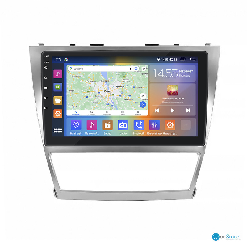 Штатная магнитола Lesko для Toyota Aurion I 2006-2012 экран 10" 2/32Gb CarPlay 4G Wi-Fi GPS Prime