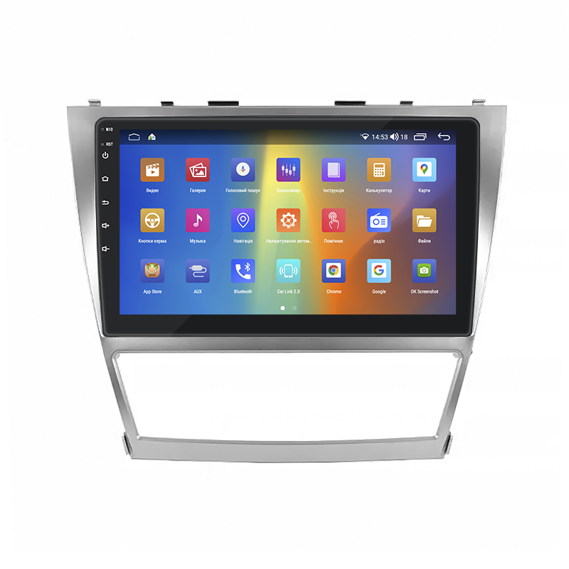 Штатная магнитола Lesko для Toyota Aurion I 2006-2012 экран 10" 2/32Gb CarPlay 4G Wi-Fi GPS Prime