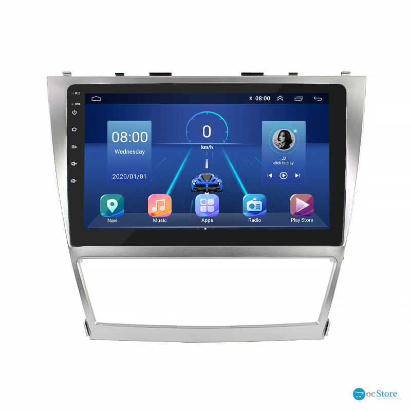 Штатная магнитола Lesko для Toyota Aurion I 2006-2012 экран 10" 2/32Gb 4G Wi-Fi GPS Top