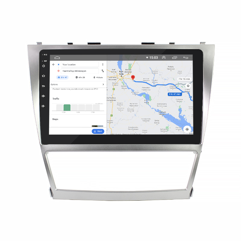 Штатная магнитола Lesko для Toyota Aurion I 2006-2012 экран 10" 4/64Gb 4G Wi-Fi GPS Top