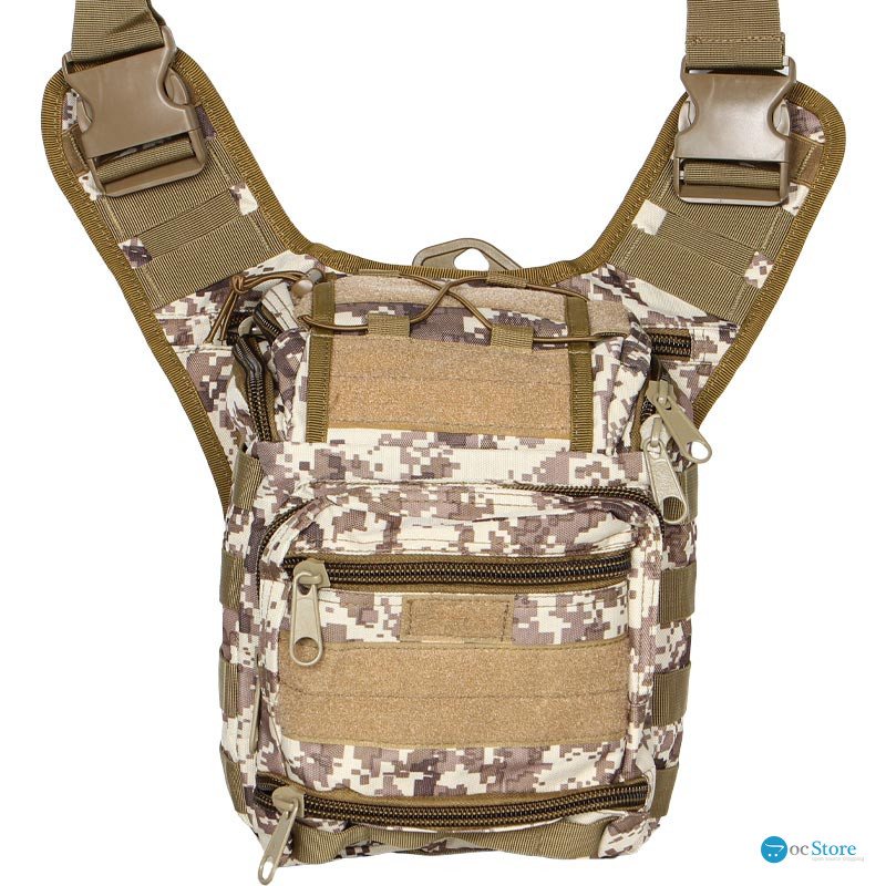 Сумка тактическая через плечо AOKALI Outdoor A25 Sand Pixel