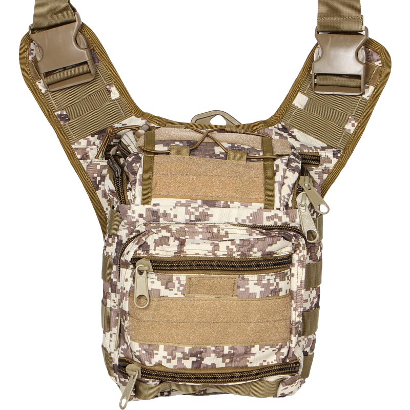 Сумка тактическая через плечо AOKALI Outdoor A25 Sand Pixel