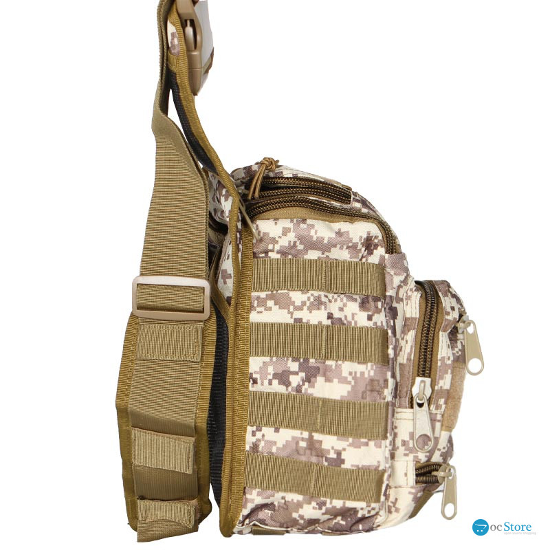 Сумка тактическая через плечо AOKALI Outdoor A25 Sand Pixel