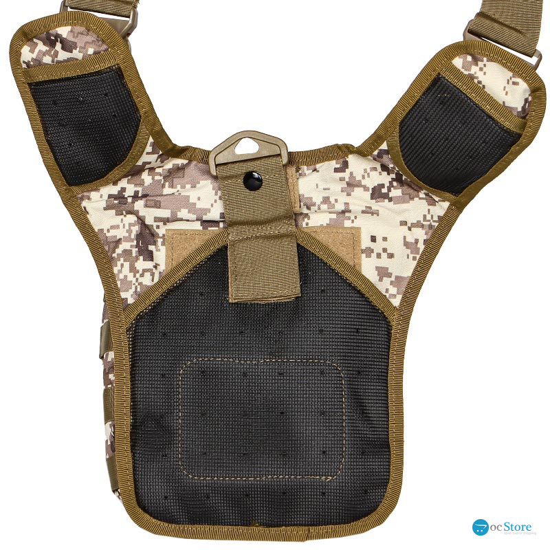 Сумка тактическая через плечо AOKALI Outdoor A25 Sand Pixel