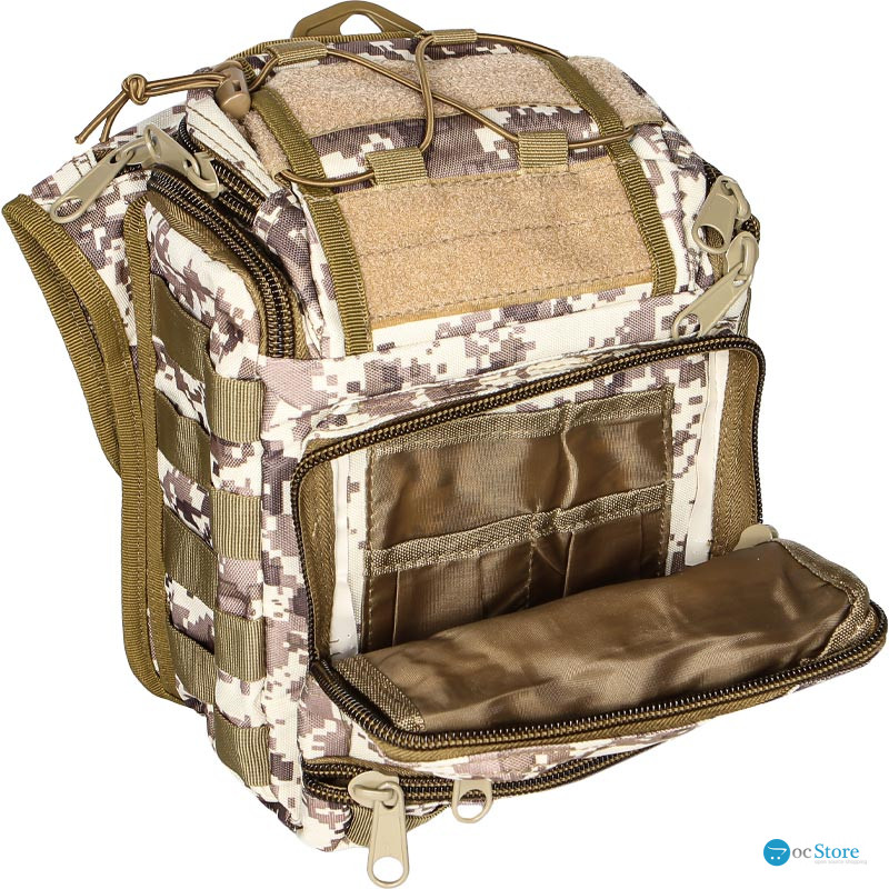 Сумка тактическая через плечо AOKALI Outdoor A25 Sand Pixel