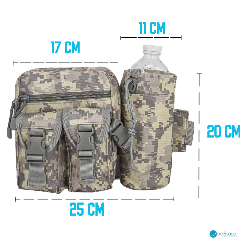 Сумка тактическая на пояс AOKALI Outdoor A33 4L Camouflage ACU