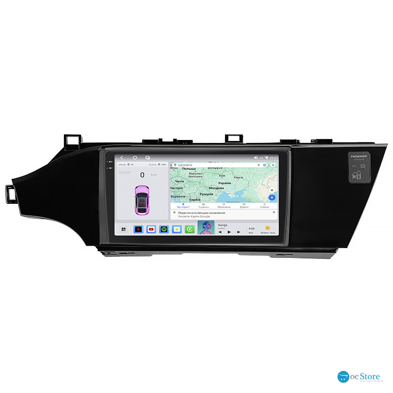 Штатная магнитола Lesko для Toyota Avalon IV 2012-2015 экран 9" 4/64 QLED CarPlay 4G Wi-Fi GPS 360 Prime