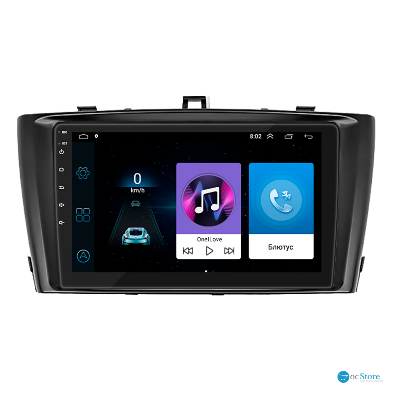 Штатная магнитола Lesko для Toyota Avensis III 2008-2011 экран 9" 1/16Gb Wi-Fi GPS Base