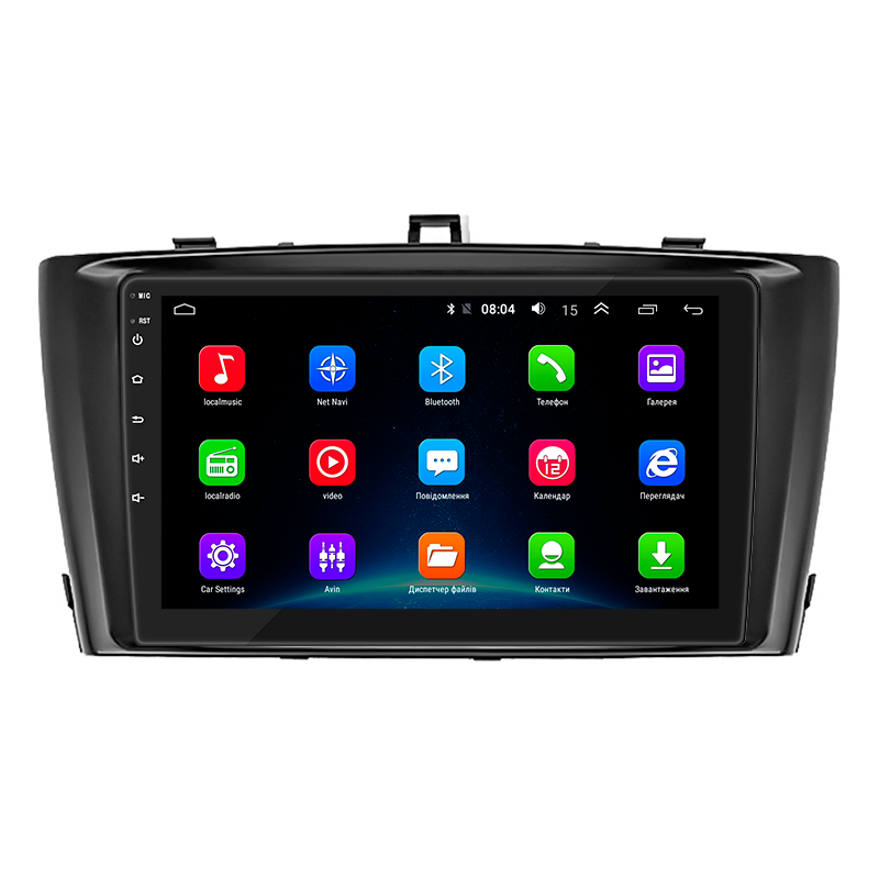 Штатная магнитола Lesko для Toyota Avensis III 2008-2011 экран 9" 2/32Gb Wi-Fi GPS Base