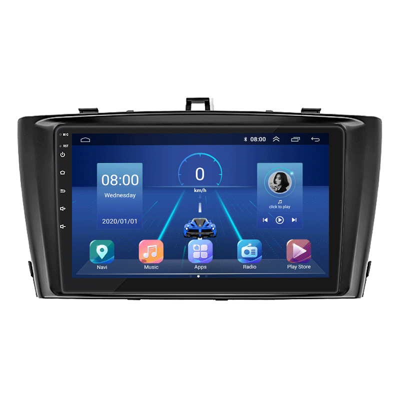 Штатная магнитола Lesko для Toyota Avensis III 2008-2011 экран 9" 2/32Gb 4G Wi-Fi GPS Top